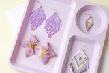 Lilac Uve Embera Earring
