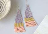 Minima Gray Colorblock Earrings
