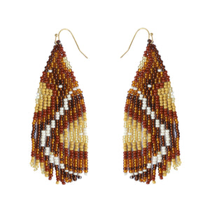 Brown Moth Earrings