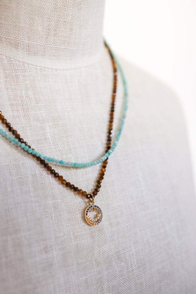 Crystal Necklace Turquoise