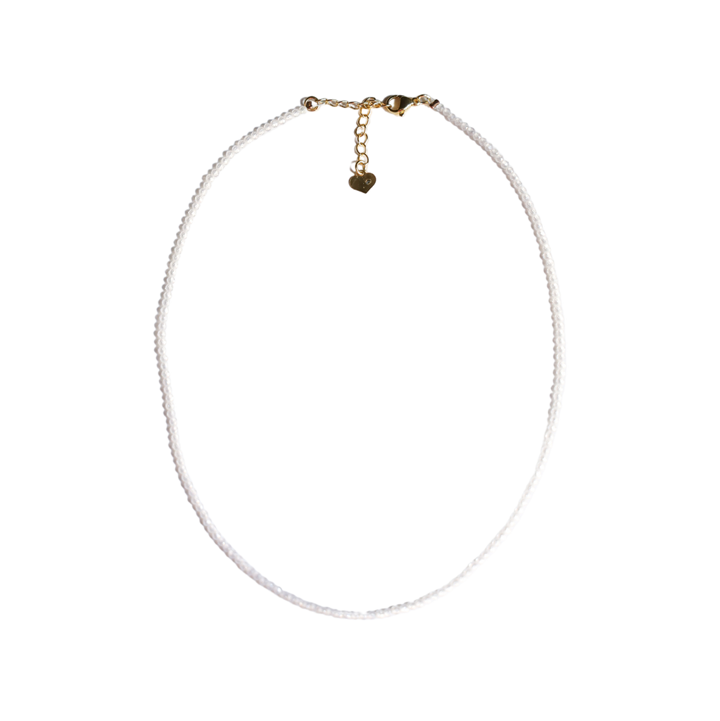 Crystal Necklace White Zircon