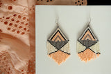 Peach Embera Earrings