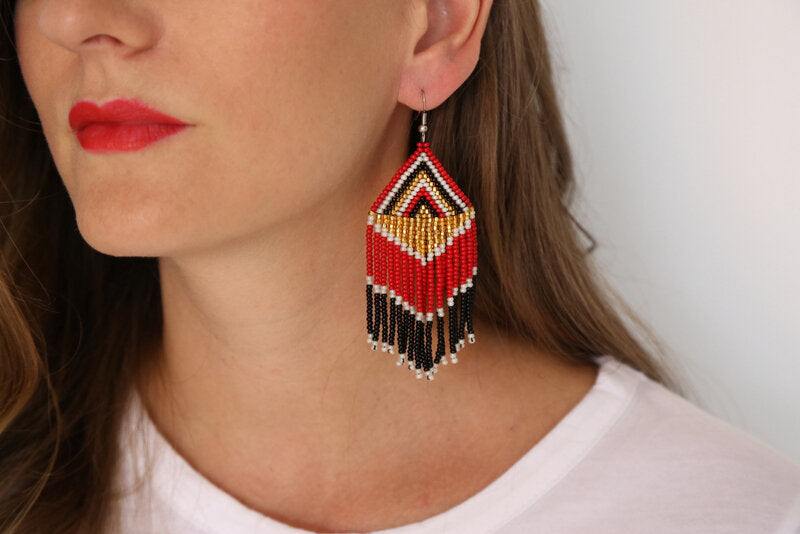 Fire Embera Earrings