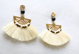 Luna Tassel Earring - Cream
