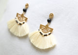 Luna Tassel Earring - Cream