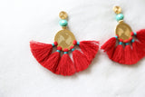 Sol Tassel Earring - Red