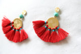 Sol Tassel Earring - Red
