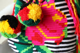 Flores Mochila Blanco Tres