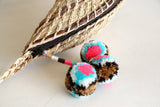 Luna Pom Clutch Teal
