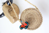 Redondo Coral Pom Bag