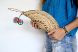 Luna Pom Clutch Teal