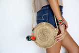 Redondo Coral Pom Bag