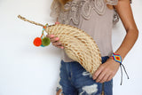 Luna Pom Clutch Rust