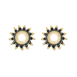 Beetle Circle Earring