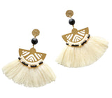 Luna Tassel Earring - Cream