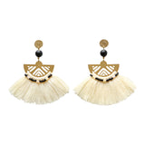 Luna Tassel Earring - Cream