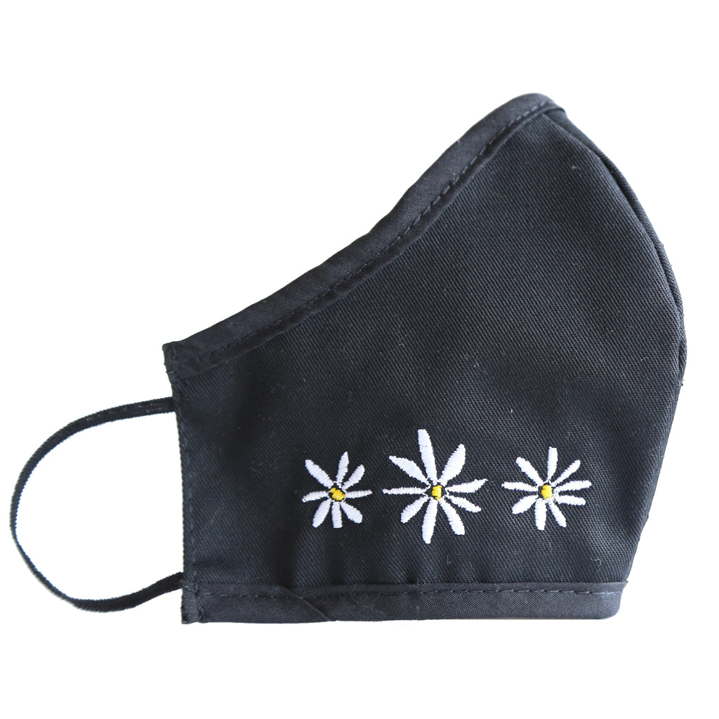 Daisy Embroidered Mask