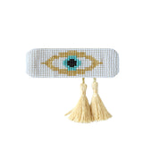 Evil Eye White Tassel Bracelet