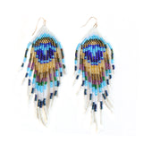 Peacock Feather Embera Earrings