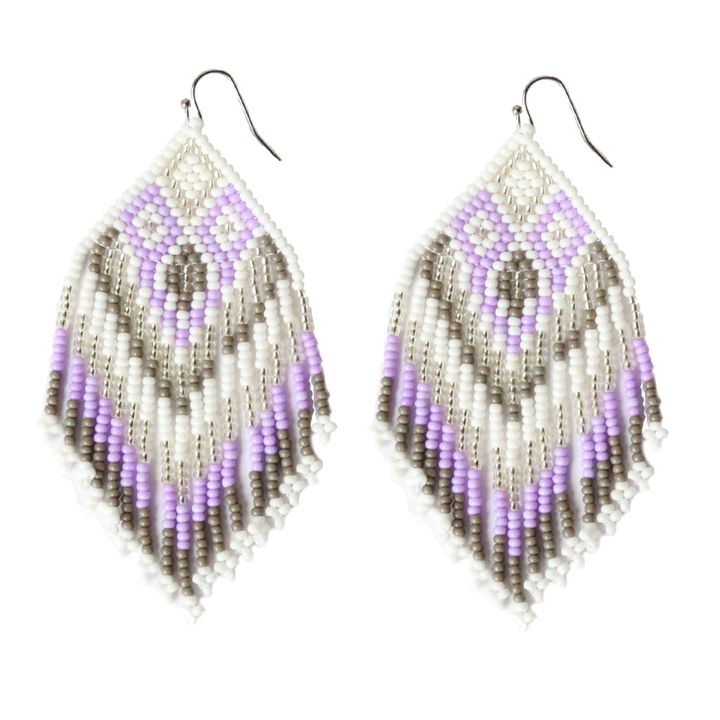 Lilac Embera Earrings