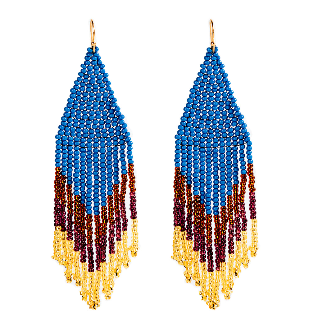 Peacock Embera Earrings