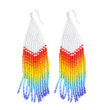 White Rainbow Earrings