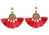 Sol Tassel Earring - Red