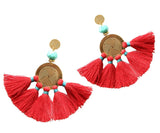 Sol Tassel Earring - Red
