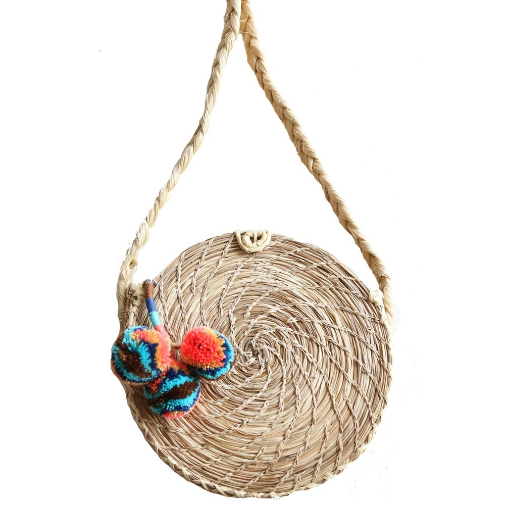 Redondo Coral Pom Bag
