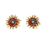 Wine Burst Earring