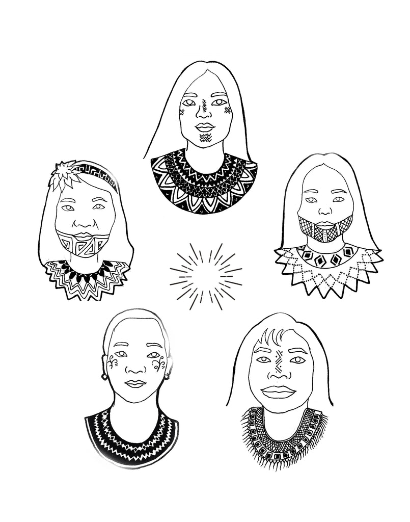 Luisa Periwinkle Embera Earrings