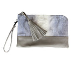 Blue Gray Clutch