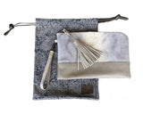 Blue Gray Clutch