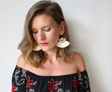 Luna Tassel Earring - Cream