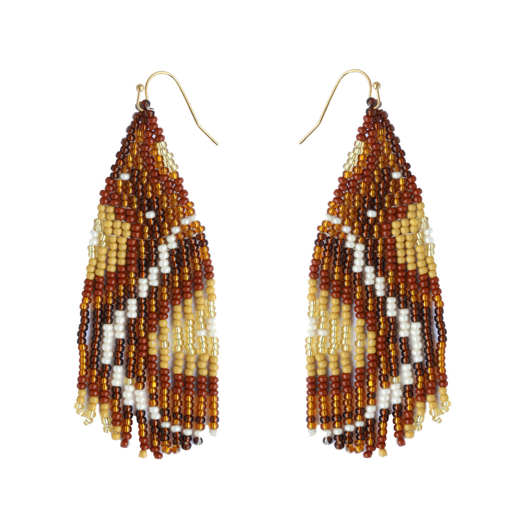 Brown Moth Earrings