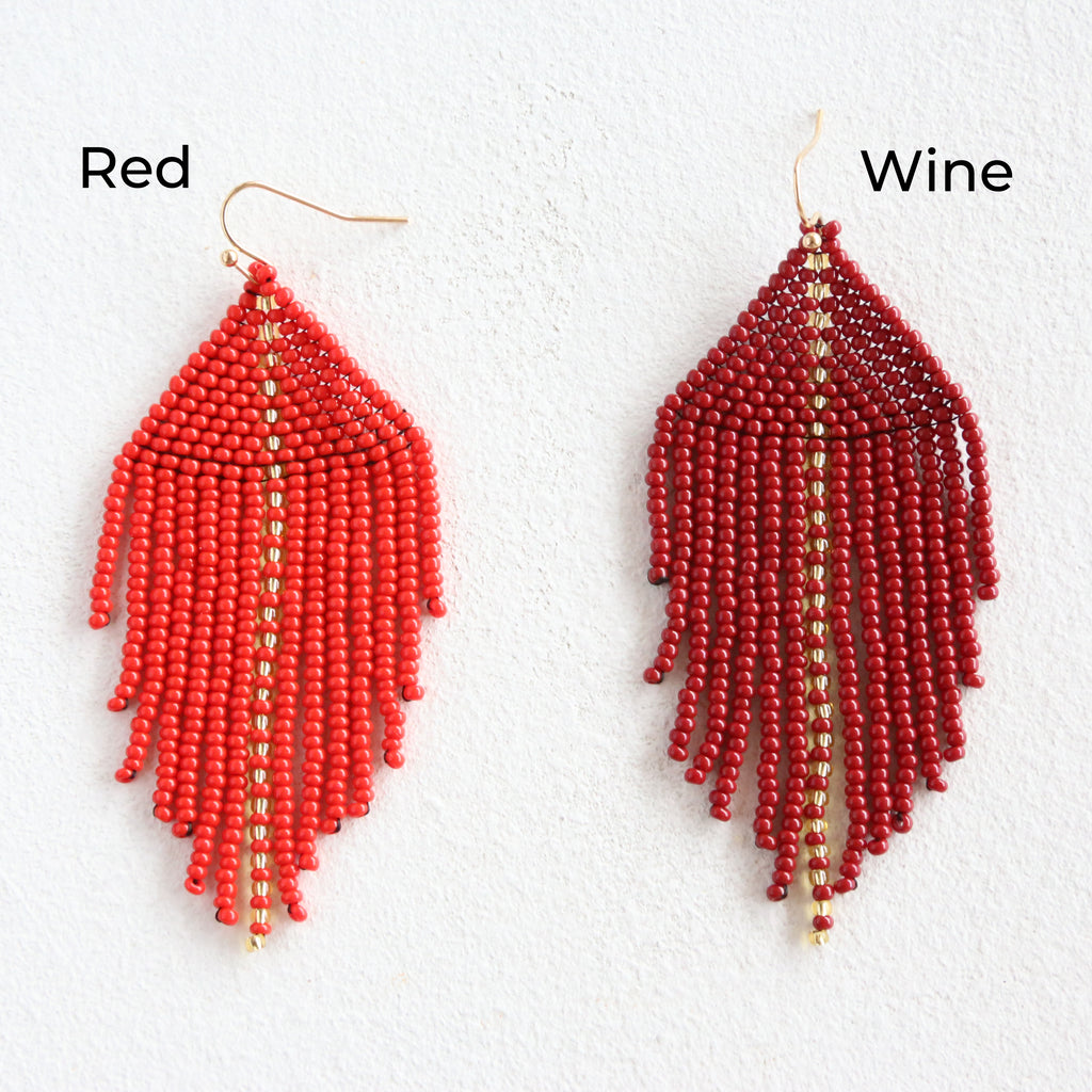 Raya Wine Earrings
