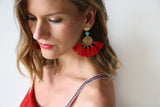 Sol Tassel Earring - Red